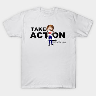 Take Action Dr. Acton Superhero Flatten the Curve Gift T-Shirt